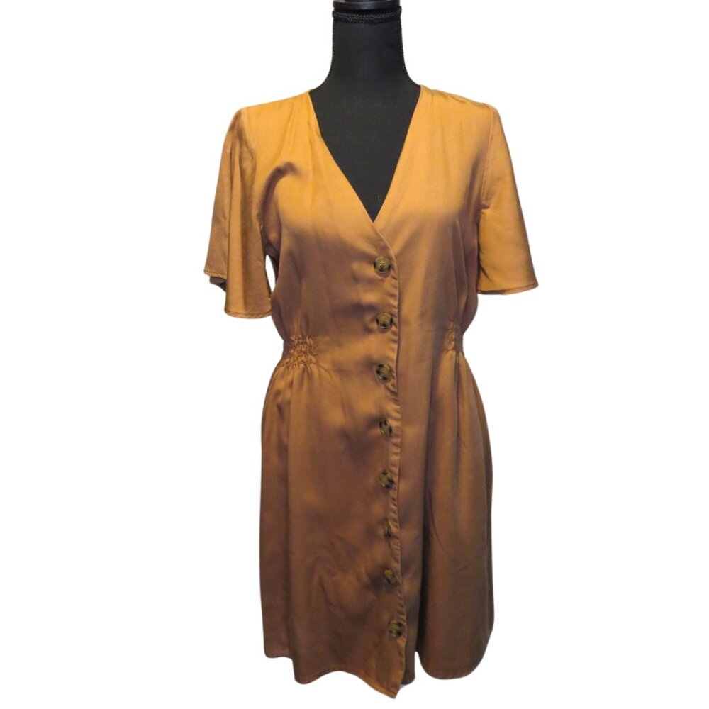 Iris Button-Up Mini Dress | Size S